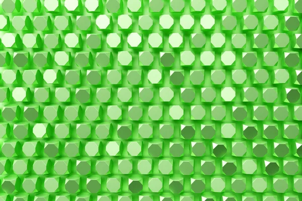 Rendering Green Pattern Cubes Different Shapes Minimalistic Pattern Simple Shapes — Stock Photo, Image