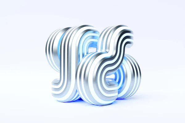 Ілюстрація Барвистого Вузла Фантастична Форма Прості Геометричні Фігури — стокове фото