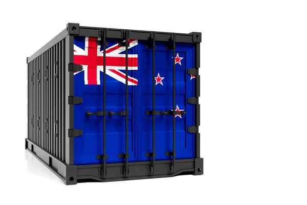 Concetto Nuova Zelanda Export Import Trasporto Container Consegna Nazionale Delle — Foto Stock