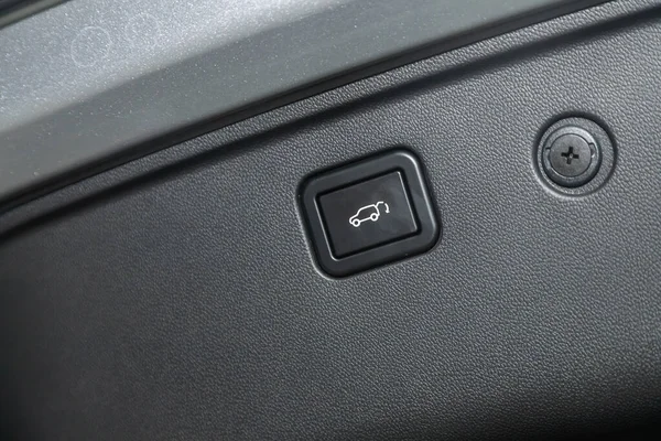 Lost Car Black Interior Trunk Release Button — стоковое фото