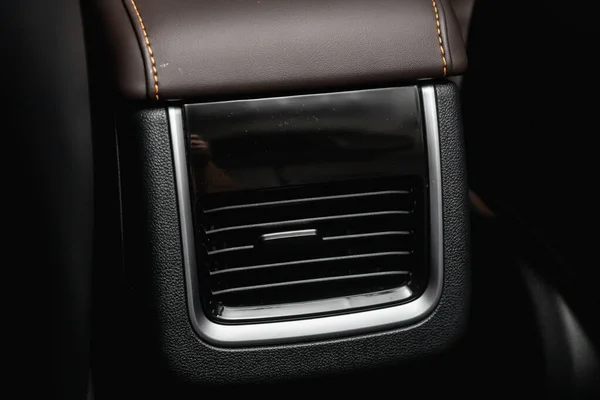 Fechar Deflector Sistema Ventilação Carro Condicionado Carro — Fotografia de Stock