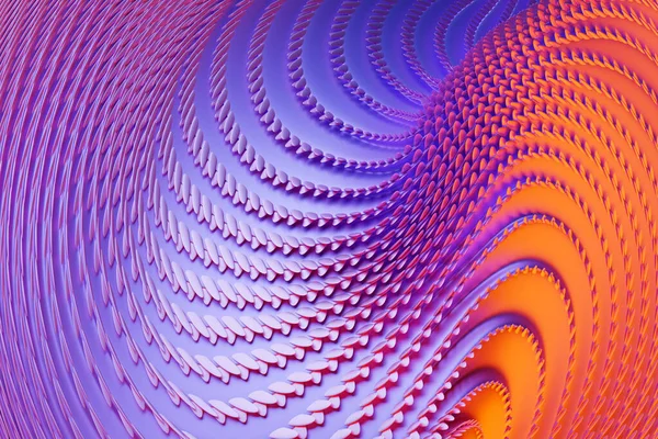 Illustration Pink Stripes Form Wave Waves Futuristic Background — Stock fotografie