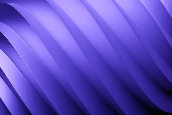 Streszczenie Minimalne Tło Świecącą Linią Falistą Niebieska Futurystyczna Tapeta Renderowania — Zdjęcie stockowe