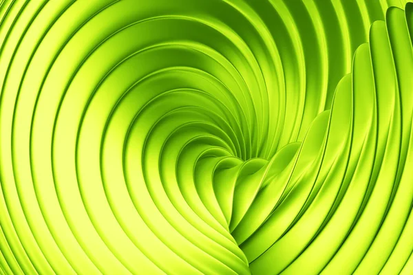 Ілюстрація Зелених Смуг Вигляді Хвильових Хвиль Футуристичний Фон — стокове фото