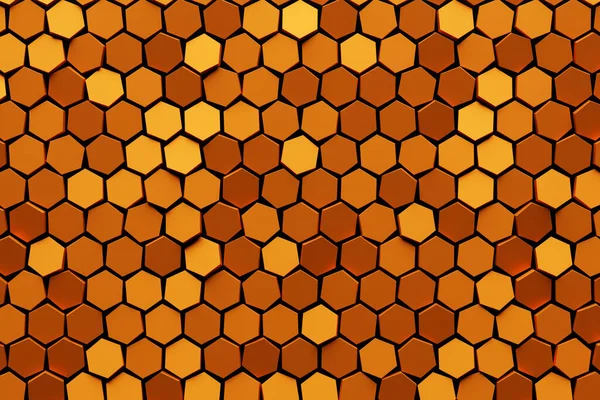 Padrão Formas Hexagonais Geométricas Simples Fundo Mosaico Conceito Favo Mel — Fotografia de Stock