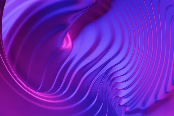 紫色条纹 现代条纹背景 不同厚度的线条 3D插图 — 图库照片