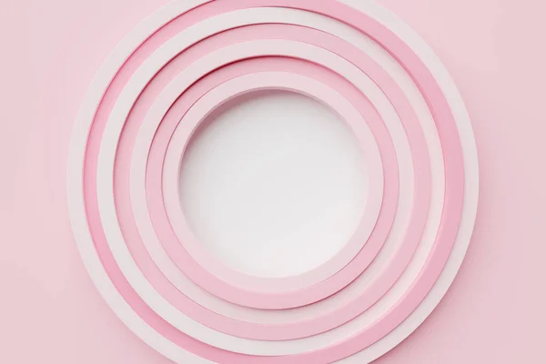 Abstract Listrado Espiral Rosa Branco Fundo Ilustração — Fotografia de Stock