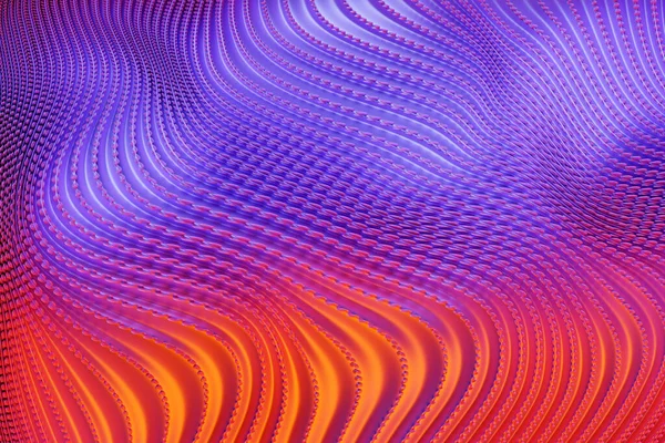 Illustration Pink Stripes Form Wave Waves Futuristic Background — ストック写真