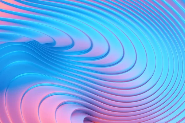 Abstract Geometric Lines Design Element Blue Pink Striped Background Illustration — ストック写真