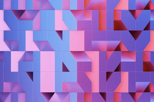 Pinkfarbenes Polygonales Muster Geometrische Struktur — Stockfoto