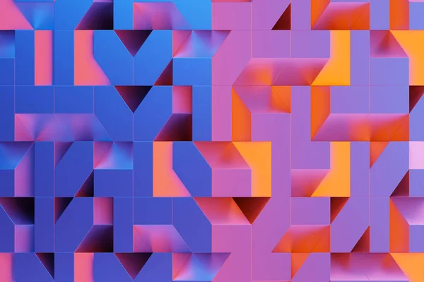 Dinamik Abstrakt Deseni Renkli Geometrik Çizgi Arkaplanı Illüstrasyon — Stok fotoğraf