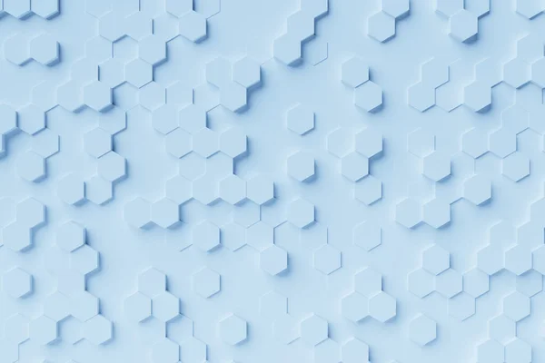 Illustration Blue Honeycomb Monochrome Honeycomb Honey Pattern Simple Geometric Hexagonal — Stock Photo, Image