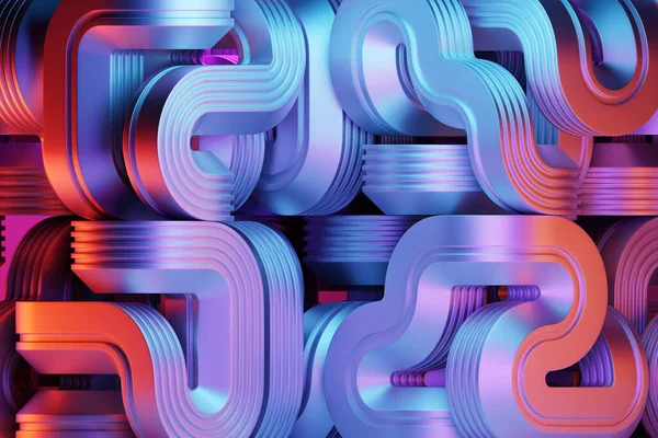 Roze Veelhoekig Patroon Geometrische Textuur — Stockfoto