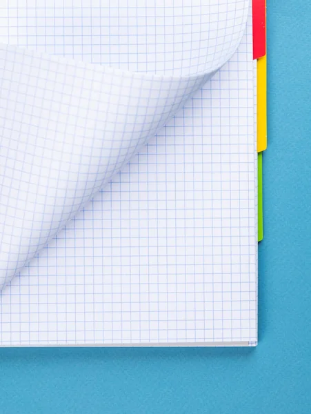 Notebook Pagina Met Lijnpapier Textuur Voor Achtergrond — Stockfoto