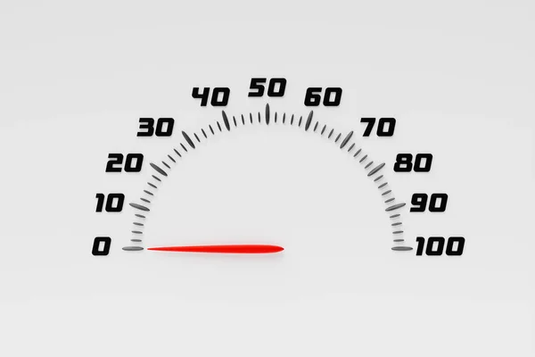 Illustration Measuring Speed Icon Colorful Speedometer Icon Speedometer Pointer Points — Stock Photo, Image