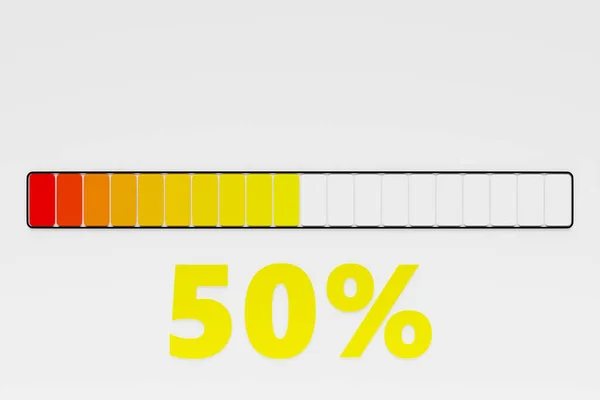 Infográfico Gráfico Elemento Gráfico Com Percentagem Ilustração Realista — Fotografia de Stock