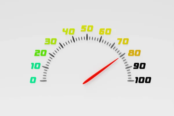 Hız Simgesinin Boyutlu Çizimi Renkli Hız Göstergesi Simgesi Hız Göstergesi — Stok fotoğraf