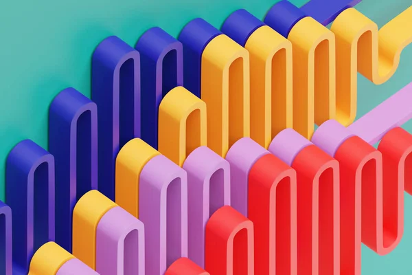 Gradiente Abstracto Patrón Rayas Geométricas Patrón Lineal Colorido Ilustración —  Fotos de Stock