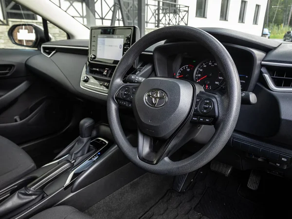 Novosibirsk Russia September 2023 Toyota Corolla Touring Luxury Car Interior — Stock Photo, Image