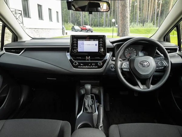 Nowosibirsk Russland September 2023 Toyota Corolla Touring Innenraum Lenkrad Schalthebel — Stockfoto