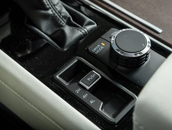 Novosibirsk Russia September 2023 Toyota Tundra Close 4Wd Buttons — Stock Photo, Image