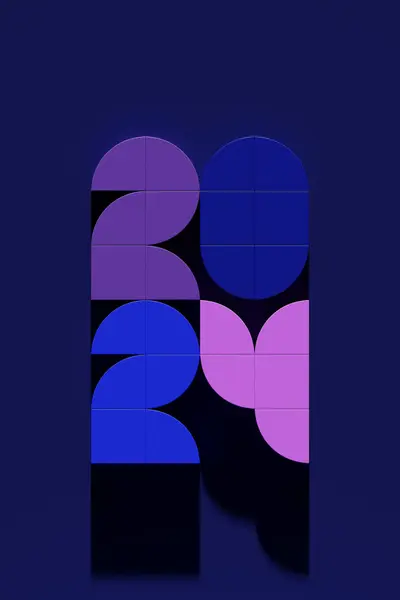 2024 Calligrafia Con Numeri Sfondo Blu Con Palline Festeggiare Nuovo — Foto Stock