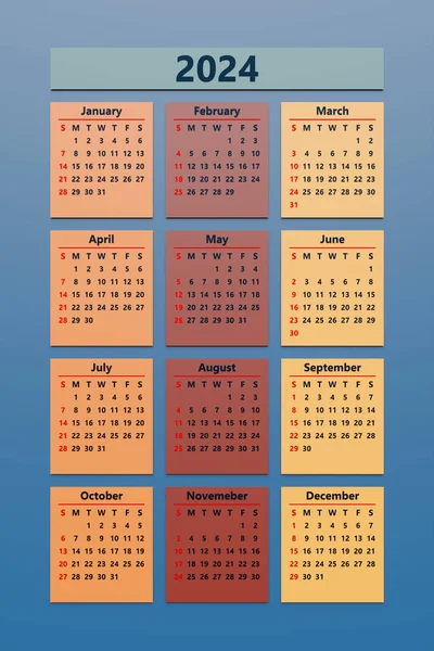 Jednoduché Rozvržení Kalendáře Pro Rok2021 Týden Začíná Pondělí — Stock fotografie
