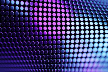 3 boyutlu görüntüleme. Mavi geometrik desen. Basit şekillerin minimalist deseni. Parlak yaratıcı simetrik doku