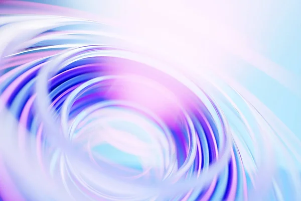 Illustration Colorful Glowing Luminous Torus Shape Blue Background — Stock Photo, Image