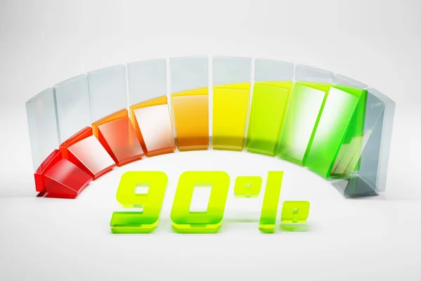 Illustration Speed Measuring Speed Icon Colorful Panel Icon Pointer Points — Stock Photo, Image
