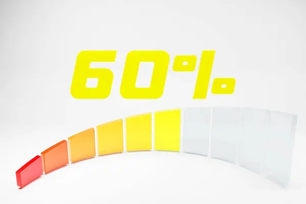 Hız Ölçme Simgesinin Boyutlu Çizimi Renkli Panel Simgesi Işaretçi Sarı — Stok fotoğraf