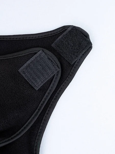 Siyah Naylon Cırt Cırtlı Bağlayıcı Tavalarımızı Sembollerimizi Dikmek Elbise Çanta — Stok fotoğraf
