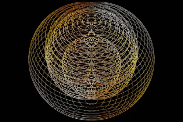 Soyut gökkuşağı neon ışıklı çizgi desenleri. Renkli neon ışıklı şekillerin koyu arkaplanı