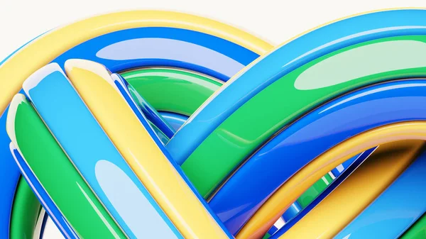 Abstract Dynamic Colorful Shape Illustration Rendering Elegant Line Background — Fotografia de Stock