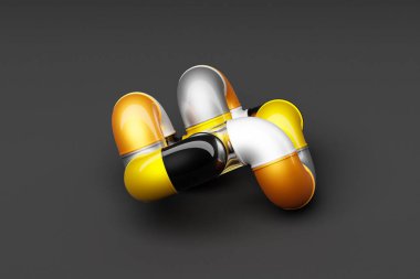 Soyut dinamik renkli şekil. Üç boyutlu çizim ve çizim. Zarif satır arkaplanı.