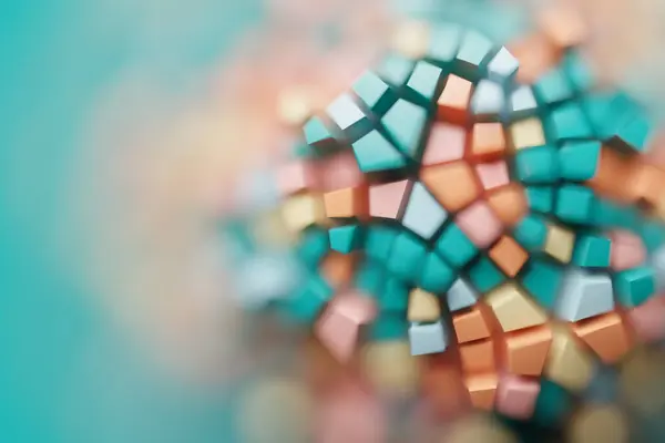 Geometric Design Kaleidoscope Mosaic Abstract Mosaic Background Colorful Futuristic Background — Stock Photo, Image