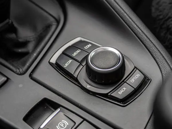 Novosibirsk Russia February 2024 Bmw Control Panel Adjustment Buttons — Stock Photo, Image