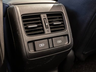 Novosibirsk, Russia - March  23 , 2024:  Honda Accord, close up deflector,  car ventilation system. Car air conditioner clipart