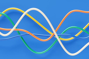 Renkli soyut arka plan. Duvar kağıdı, afiş, sunum, arkaplan, 3d illüstrasyon için şablon