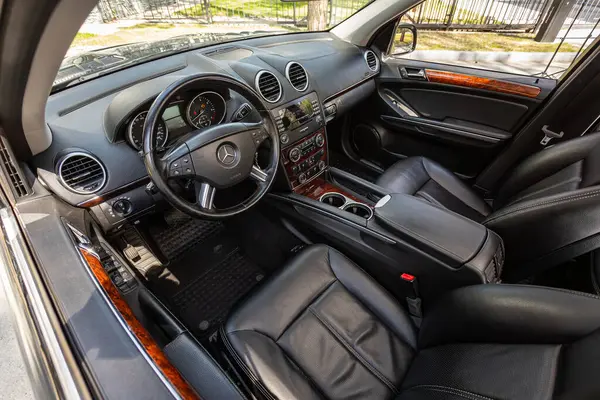 stock image Novosibirsk, Russia -  July 10, 2024: Mercedes-Benz GL-class, Interior view of car with  new  salon. Modern luxury prestige car interior 