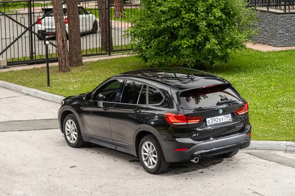 stock image Novosibirsk, Russia -  July 10, 2024: BMW X1 SDrive, parked in city ,   back  view