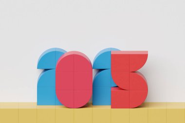 Pembe arka planda 2025 numaralı takvim başlığı. Mutlu yıllar 2025 Renkli geçmiş.