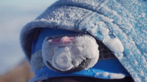 冬の極端な条件寒さ 風と雪 高品質4K映像 — ストック動画