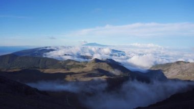 Meksika 'daki Citlaltepetl ya da pico de Orizaba' nın inanılmaz manzarası.