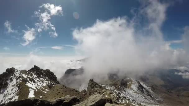 Zeitraffer Vulkanausbruch Popocatepetl Mexiko Hochwertiges Filmmaterial — Stockvideo