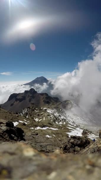 Fumarola Sair Cratera Vulcão Popocatepetl Imagens Fullhd Alta Qualidade — Vídeo de Stock