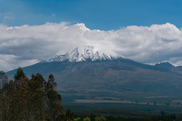 Cotopaxi Vulkan Ecuador Luftfoto - Stock-foto