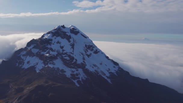 Южный Вулкан Иллиниза Рассвете Видео — стоковое видео