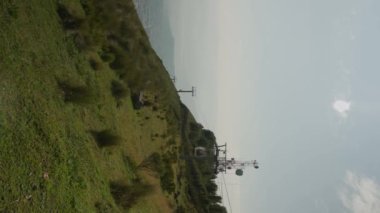 Cable car system on the Pichincha volcano video