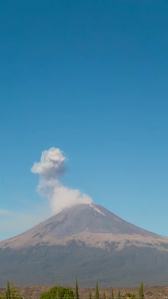 Close Vulcão Popocatepetl México — Vídeo de Stock